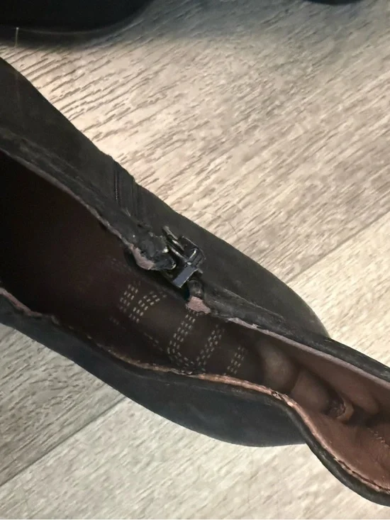 MJUS Anthropologie Black Women's Ankle Boots size 41 heeled booties - Picture 5 of 12